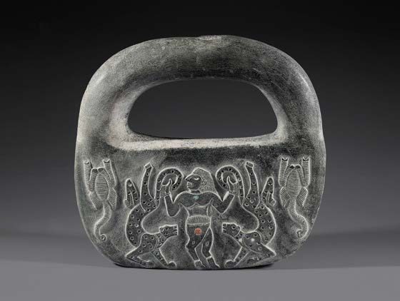 Jiroft chlorite handbag-shaped object