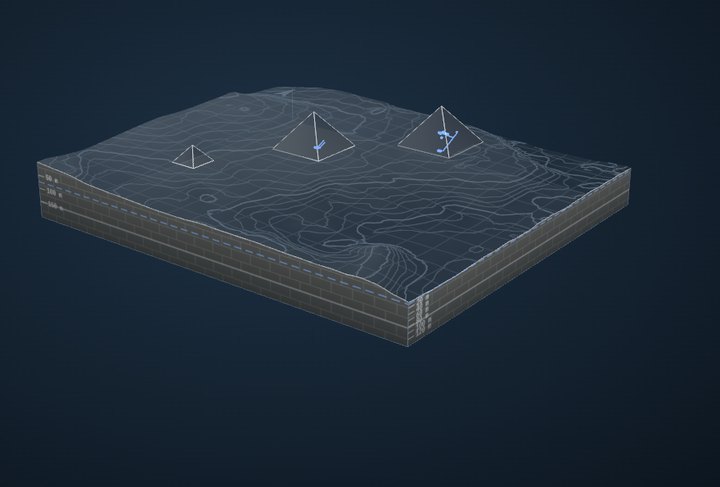 Giza plateau, in the underworld viewer