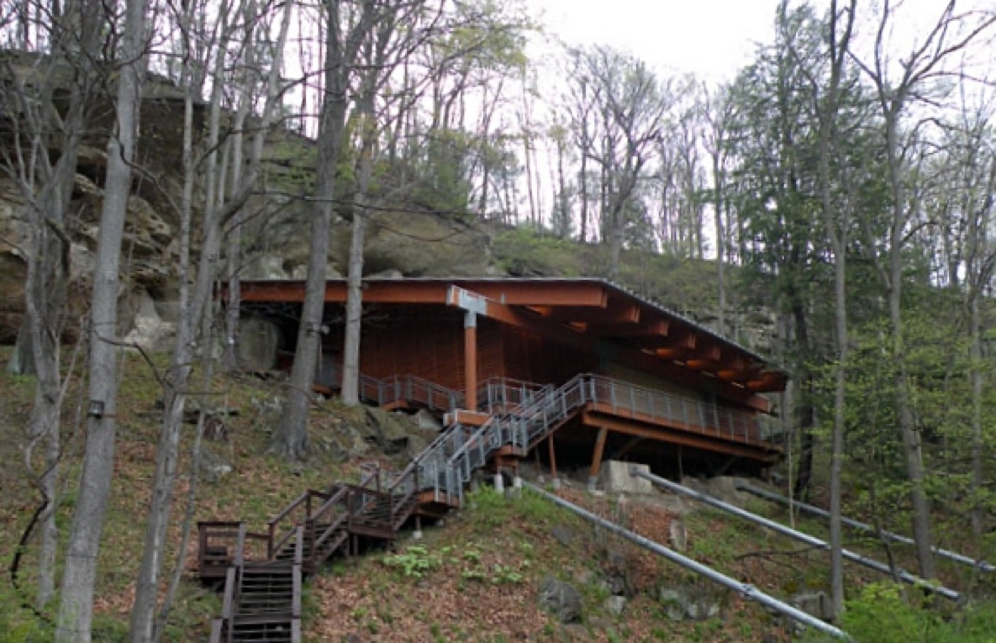 Meadowcroft Rockshelter, Washington County, Pennsylvania, 2010.